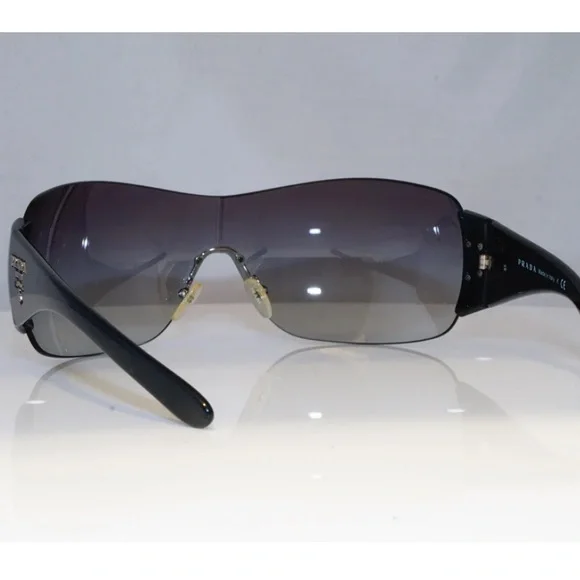 Prada Black and Gray Gradient Shield Sunglasses - Picture 5 of 6